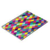 パターンカラフルファッション-モダン春ヒップスター ノートブック (左側)