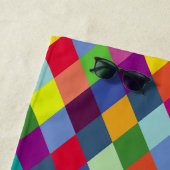 パターンカラフルファッション-モダン春ヒップスター ビーチタオル (インサイチュ)