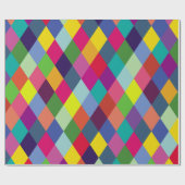 パターンカラフルファッション-モダン春ヒップスター ラッピングペーパー (フラット)