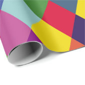 パターンカラフルファッション-モダン春ヒップスター ラッピングペーパー (ロールコーナー)