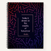 パターンカラフル線ノートブック ノートブック (正面)