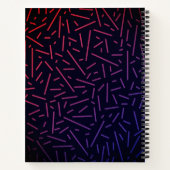 パターンカラフル線ノートブック ノートブック (裏面)