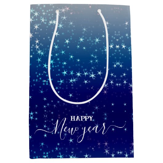 パターンクリスマススター抱き枕 ミディアムペーパーバッグ (正面)