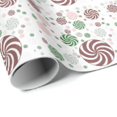 パターンクリスマスプレッツェル ラッピングペーパー (ロールコーナー)