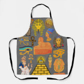 パターンシンボル古代エジプトの象形文字 エプロン (正面)