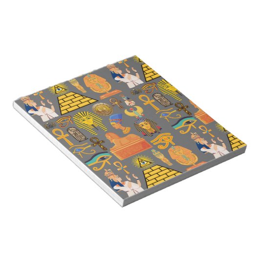 パターンシンボル古代エジプトの象形文字 ノートパッド (アングル)