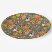 パターンシンボル古代エジプトの象形文字 ペーパープレート (アングル)