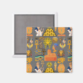 パターンシンボル古代エジプトの象形文字 マグネット (正面/裏面)