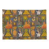 パターンシンボル古代エジプトの象形文字 枕カバー (裏面-右)