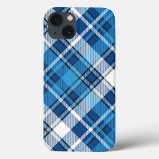パターンジオメトリヴィンテージトレンディー青 Case-Mate iPhoneケース (裏面)