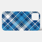 パターンジオメトリヴィンテージトレンディー青 Case-Mate iPhoneケース (裏面 (横))