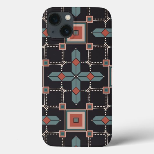 パターンジオメトリヴィンテージトレンディー Case-Mate iPhoneケース (裏面)