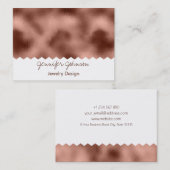 パターンジュエリーデザインバラ金箔 名刺 (正面/裏面)