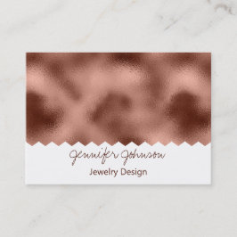 パターンジュエリーデザインバラ金箔 名刺