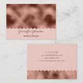 パターンジュエリーデザインバラ金箔 名刺 (正面/裏面)