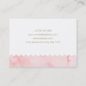 パターンジュエリーデザイン水彩バラ 名刺 (裏面)