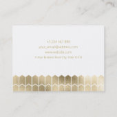 パターンジュエリーデザイン金箔 名刺 (裏面)