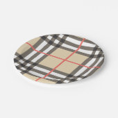 パターンスタイリッシュスコットランドジオメトリックファッション ペーパープレート (アングル)