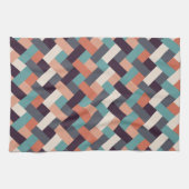 パターンスタイリッシュファッション – ジオメトリックモダンヴィンテージ キッチンタオル (横)