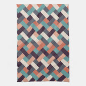 パターンスタイリッシュファッション – ジオメトリックモダンヴィンテージ キッチンタオル (縦)
