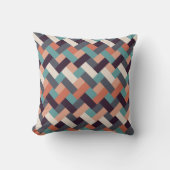 パターンスタイリッシュファッション – ジオメトリックモダンヴィンテージ クッション (正面)
