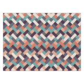 パターンスタイリッシュファッション – ジオメトリックモダンヴィンテージ テーブルクロス (正面(横))