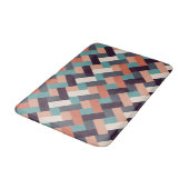 パターンスタイリッシュファッション – ジオメトリックモダンヴィンテージ バスマット (アングル)