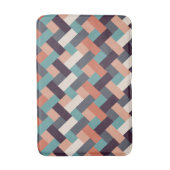 パターンスタイリッシュファッション – ジオメトリックモダンヴィンテージ バスマット (正面縦)