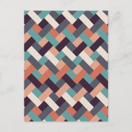 パターンスタイリッシュファッション – ジオメトリックモダンヴィンテージ ポストカード
