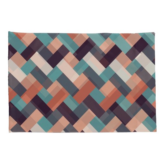 パターンスタイリッシュファッション – ジオメトリックモダンヴィンテージ 枕カバー (裏面-右)