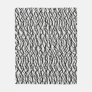 パターンストライプの毛布 フリースブランケット