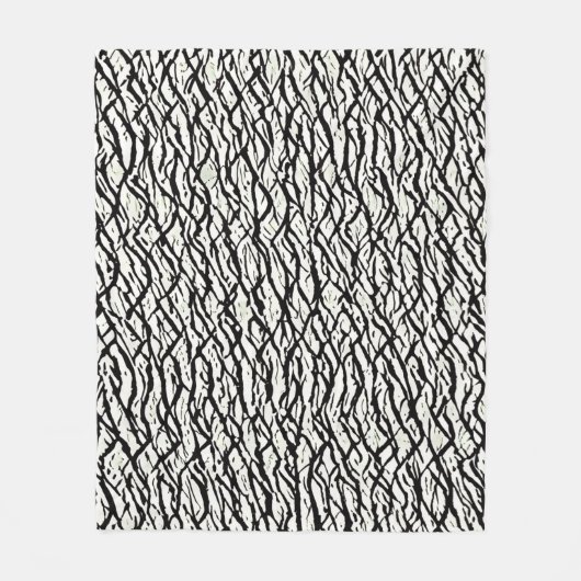 パターンストライプの毛布 フリースブランケット (正面)