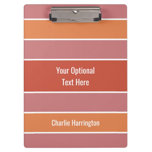 パターンストライプ名前をカスタムするクリップボード クリップボード (正面)