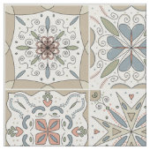 パターンタイルモザイク ファブリック (クローズアップ)