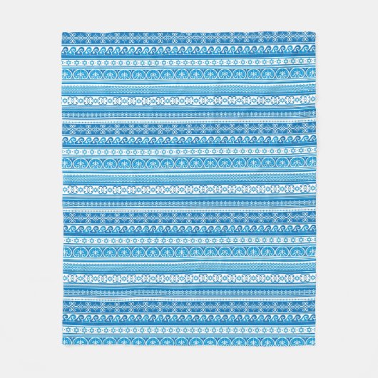 パターンダビデの星 フリースブランケット (正面)