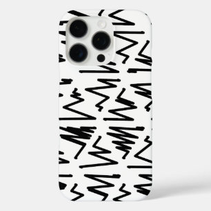 パターンデザイン(白黒) iPhone 16 PROケース