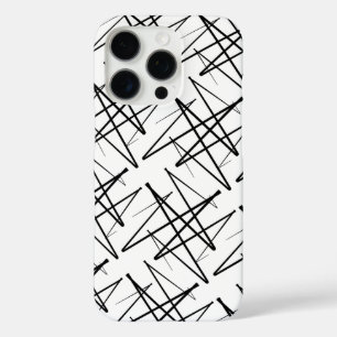 パターンデザイン(白黒) iPhone 16 PROケース