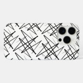 パターンデザイン(白黒) Case-Mate iPhoneケース (裏面 (横))