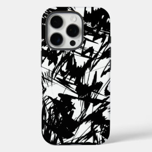 パターンデザイン(白黒) iPhone 16 PROケース