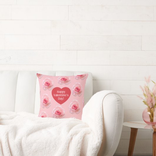 パターンハッピーバレンタインデー2024背景 クッション (ソファ)