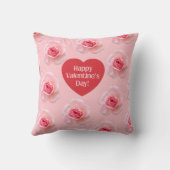 パターンハッピーバレンタインデー2024背景 クッション (裏面)