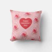 パターンハッピーバレンタインデー2024背景 クッション (正面)