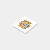 パターンハッピーバースデー ポストイット (アングル)