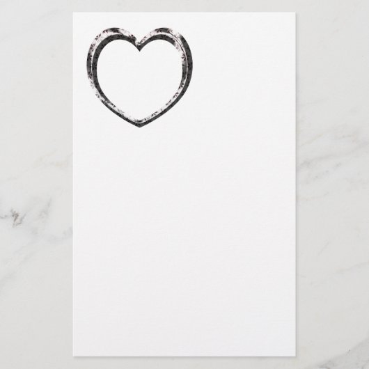 パターンハートカスタム 便箋 (正面)