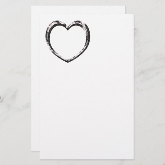 パターンハートカスタム 便箋 (正面/裏面)