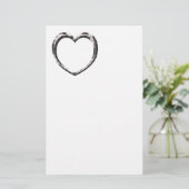 パターンハートカスタム 便箋 (スタンド正面)