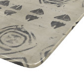 パターンバザール – 丸い形と幾何学的な形 カッティングボード (角)