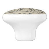 パターンバザール – 丸い形と幾何学的な形 セラミックノブ (側面)