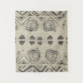 パターンバザール – 丸い形と幾何学的な形 タペストリー (正面)