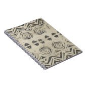 パターンバザール – 丸い形と幾何学的な形 ノートブック (右側)